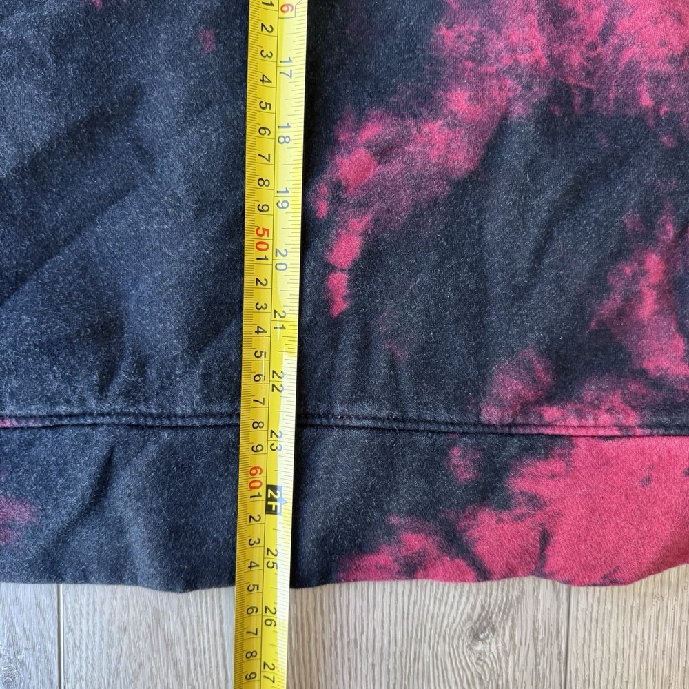 Hollister Must Have Tie Dye Hoodie - Red Black - Medium Retro Cozy Comfort Style - Picture 7 of 10